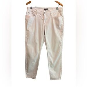 Eileen Fisher: White Denim Jeans